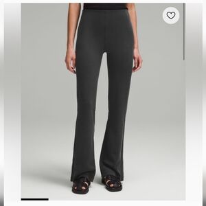 Lululemon Brushed Softstreme Rib Zip Flare Pants